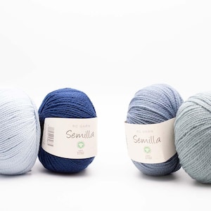 BC Garn SEMILLA Organic wool yarn 50 grams 160 meters (175 yards) Sport weight yarn image 11
