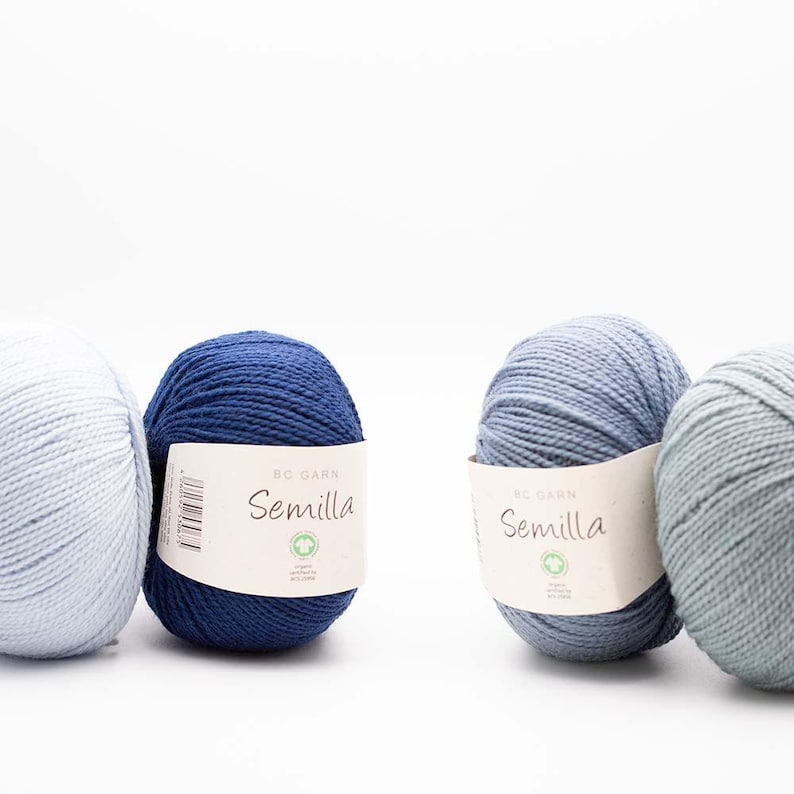BC Garn SEMILLA Organic wool yarn 50 grams 160 meters (175 yards) Sport weight yarn image 11