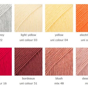 Superwash Merino Wool Drops BABY MERINO Fingering Weight Yarn 50g 191 Yards image 5