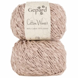 Gepard Garn COTTONWAVES Chunky Cotton and Linen Boucle Yarn 50 g 65 yards