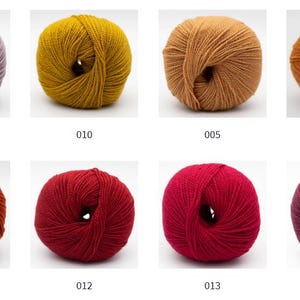 BC Garn SEMILLA Organic wool yarn 50 grams 160 meters (175 yards) Sport weight yarn image 4