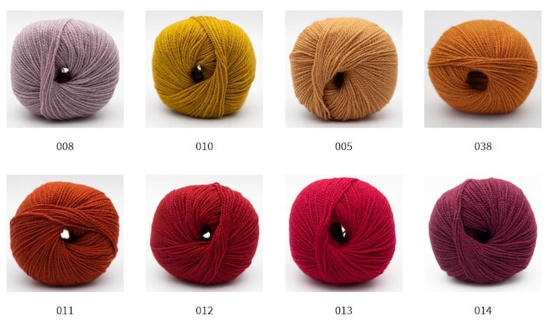 BC Garn SEMILLA Organic wool yarn 50 grams 160 meters (175 yards) Sport weight yarn image 4