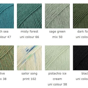 Superwash Merino Wool Drops BABY MERINO Fingering Weight Yarn 50g 191 Yards image 10