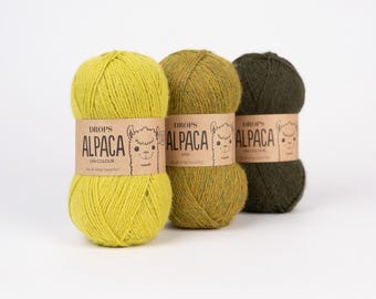 DROPS Alpaca Yarn, Superfine Sport Weight, Knitting Wool 50g 183