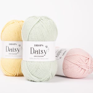 DROPS DAISY - Extrafeine Merinowolle - Nicht superwash behandelt - 50 g - 110 Meter