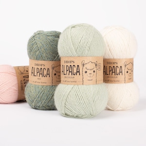 DROPS Alpaca Yarn, Superfine Sport Weight, Knitting Wool 50g 183 Yards image 12