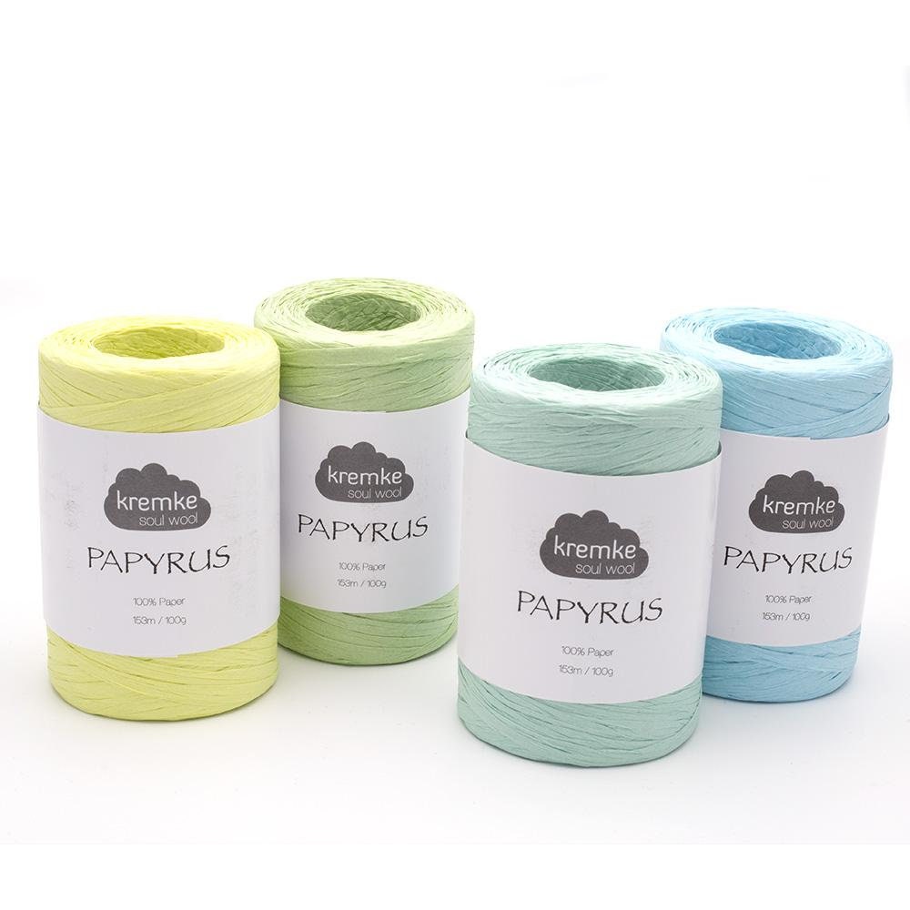 Paper Raffia Yarn, W: 7-8 mm, Light Green, 100 M, 1 Roll