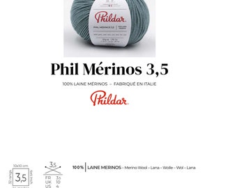 Phildar Merinos 3.5 - Nouveaux Coloris 2021-2022