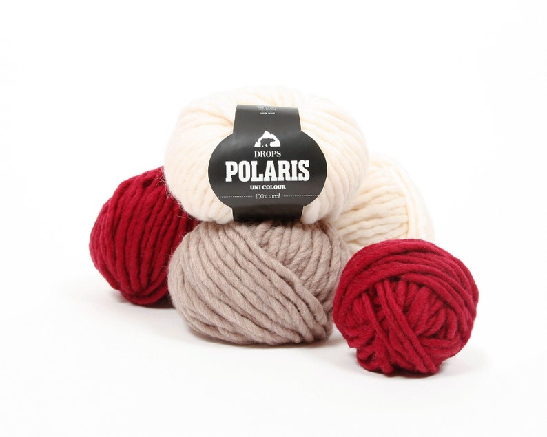 Super bulky yarn - DROPS Polaris - Yarn for felting - Bulky wool yarn - Super chunky yarn - Chunky wool yarn - Big yarn for blankets - Thick image 5