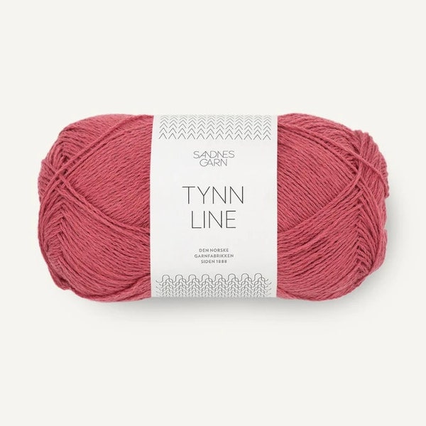 TYNN LINE Sandnes Garn Cotton, Viscose and Linen yarn for spring-summer 50 g 220 meters Fingering weight yarn