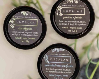 EUCALAN Hand balm for knitters | Made in Canada | Gift for knitter | Hydrating balm for hands | 28 g