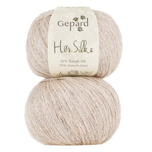 Fil à Tricoter 100% Soie - 100 Grammes, Nm 2/200, Cône, Pour Aiguilles 4 Et Crochet 1,5