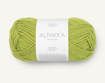 Sandnes Garn ALPAKKA 100% hilo de Alpaca, hilo de peso deportivo para suéteres, sombreros, 1 ovillo 50 gramos 110 metros (120 yardas)