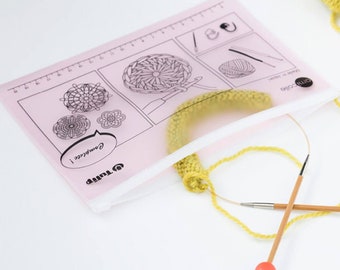 TULIP accessory pocket - pouch - Stitch markers storage - Small bag for knitting notions - Various colors