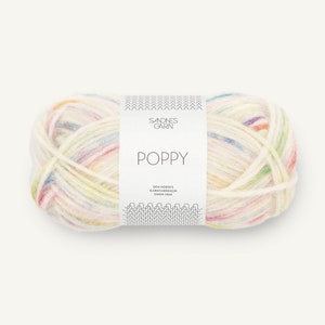 Sandnes Garn POPPY superfine alpaca and cotton tube yarn for knitting 50 grams 110 meters 120 yards Bulky weight yarn image 7
