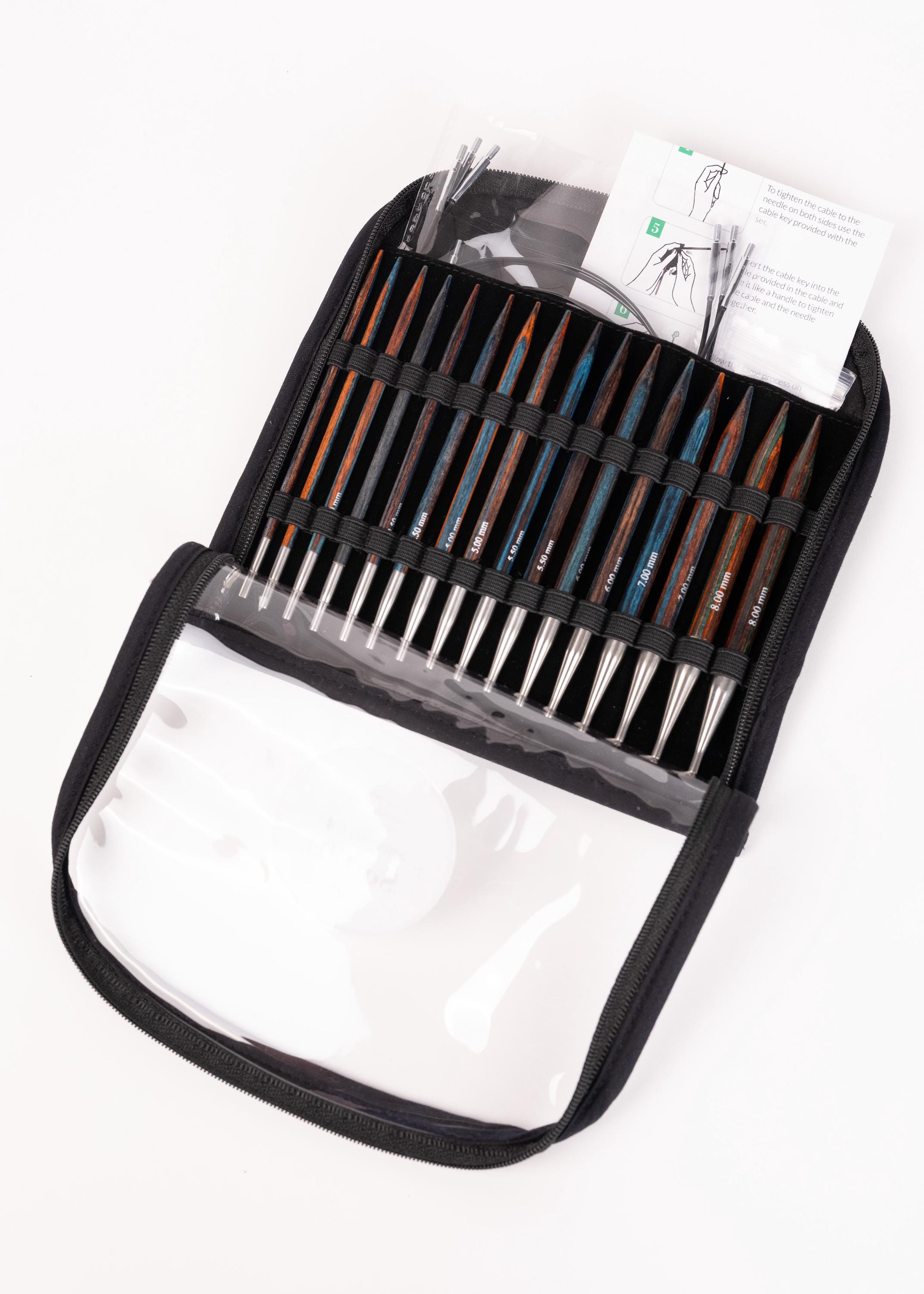 【新品未開封】sheller handmade check ensemble Interchangeable Knitting Wooden Needles Set- Size Us4-us11/3.5mm