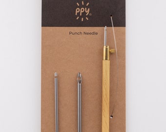Punch Needle Set: Three Sizes for Yarn Crafting