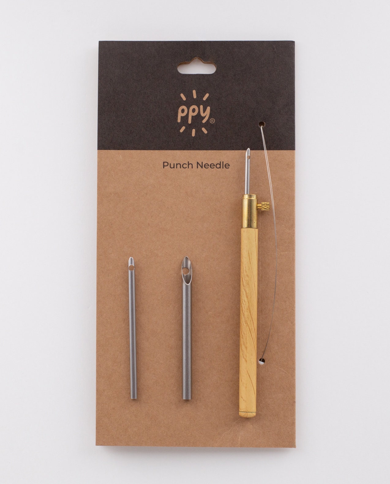 Punch needle kit Punchneedle Embroidery 3 different needle sizes 2.5mm  3.5mm 5mm starter kit