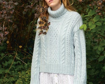 Padrão Sandnes Garn para o suéter CORNELIA || Padrão impresso único 2409 nº 5 || EN || disponível apenas com fio Sandnes (leia a descrição)