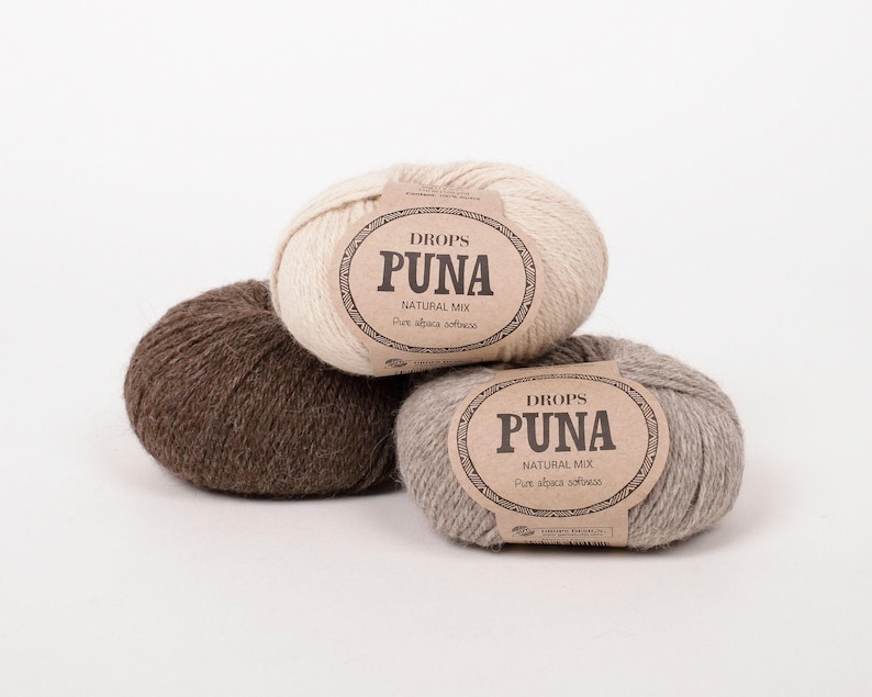DROPS Puna Alpaca Yarn, DK Worsted, Superfine Alpaca Fiber - 50g 120 Yards image 8