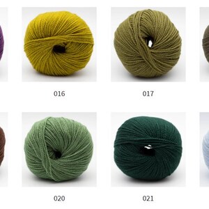 BC Garn SEMILLA Organic wool yarn 50 grams 160 meters (175 yards) Sport weight yarn image 5