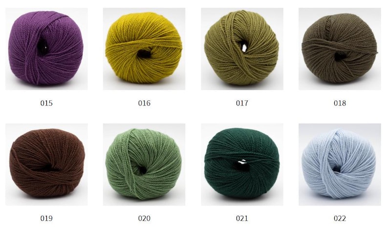 BC Garn SEMILLA Organic wool yarn 50 grams 160 meters (175 yards) Sport weight yarn image 5