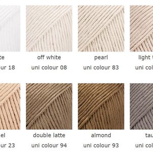 DROPS Muskat gemerceriseerde katoengaren – zachte amigurumi, gehaakt, breigaren - 50 g, 109 yards afbeelding 3
