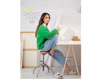 Knitting pattern book SANDNES GARN no. 2202 Mykt Til Dame in English and German. Only available together with Sandnes Garn yarn (read descr)