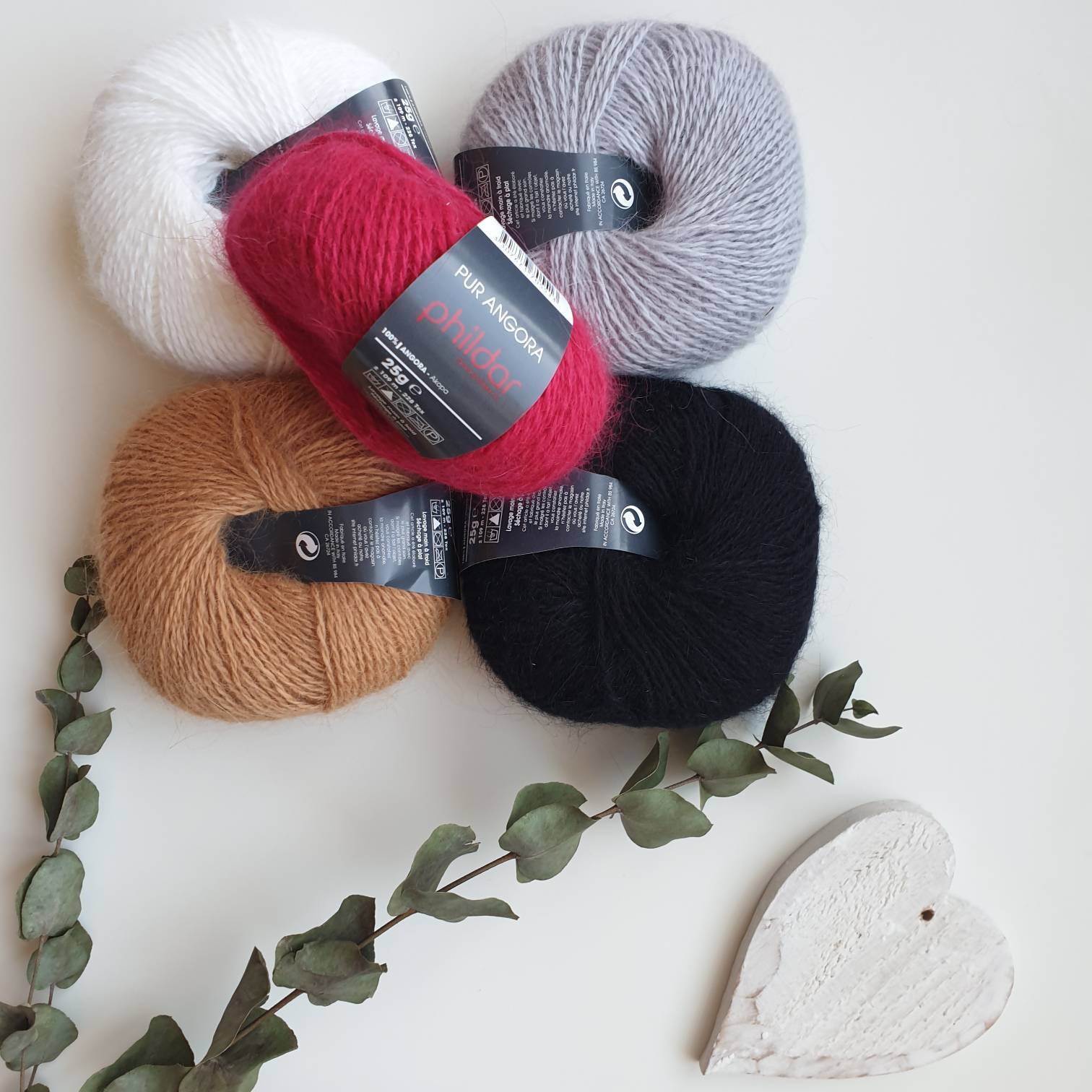 100 Angora yarn for knitting PHILDAR Pur Angora fluffy yarn Etsy