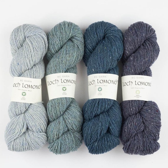 BC Garn LOCH LOMOND Gots Organic tweed wool by 50 grams 150 meters (164 yards) Light worsted weight yarn