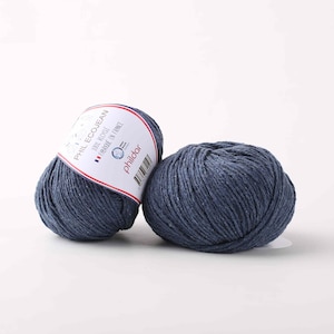Fil recyclé, fil de coton Phildar ECOJEAN, fil de jeans, fil de laine peignée léger DK, coton doux à tricoter ou au crochet image 9