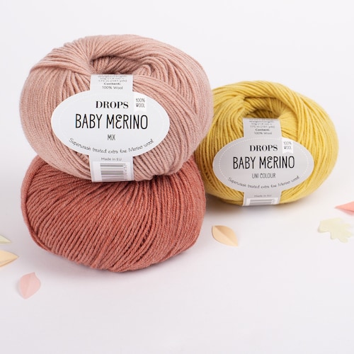 Superwash Merino Wool DROPS Baby Merino Sport Weight Yarn Etsy