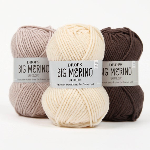 Adivinar actualizar Universal DROPS Big Merino Hilo de lana merino Hilo Superwash Hilo - Etsy México