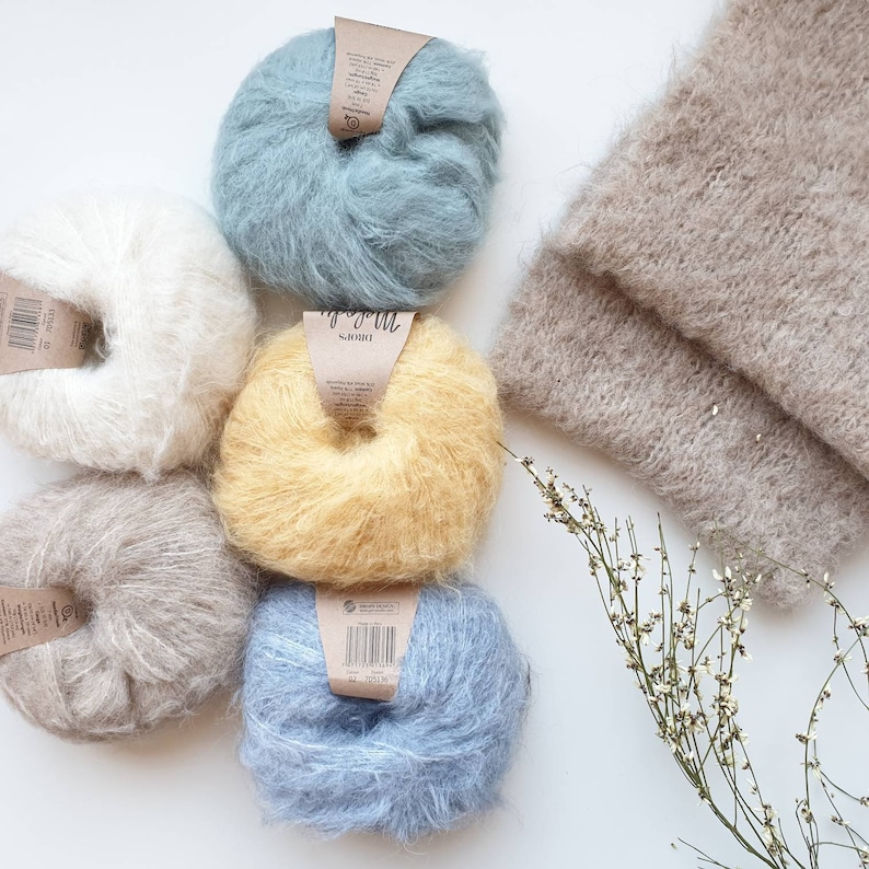 DROPS Melody Knitting yarn Chunky yarn Merino wool yarn Etsy