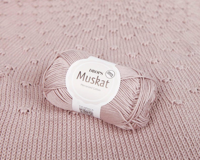 DROPS Muskat gemerceriseerde katoengaren – zachte amigurumi, gehaakt, breigaren - 50 g, 109 yards afbeelding 2