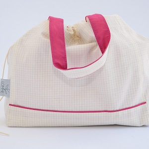 Bolsa para proyectos de punto - Bolsa para proyectos de ganchillo - Bolsa para tejedores - Bolsa para lanas - Bolsa para guardar proyectos - Bolsa de viaje para tejer imagen 8