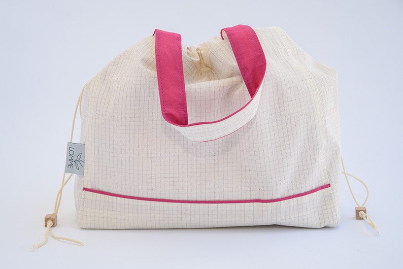 Bolsa para proyectos de punto - Bolsa para proyectos de ganchillo - Bolsa para tejedores - Bolsa para lanas - Bolsa para guardar proyectos - Bolsa de viaje para tejer imagen 8