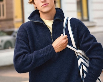 Modello per maglione di Matthew: Sandnes Garn 2412 n. 4 (inglese) - Richiede l'acquisto del filato Sandnes