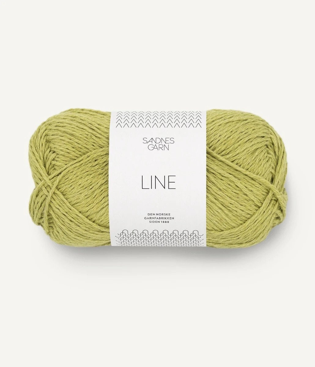 Sandnes Garn LINE Cotton, Viscose and Linen yarn DK weight for spring-summer 50 g 110 meters