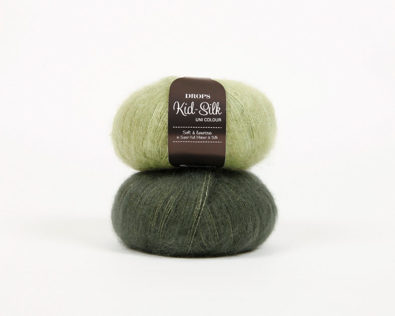 Mohairgarn, Kid Mohair, DROPS Kid-Silk, , Mohair Seidengarn, Strickgarn, Garn zum Stricken, Wollgarn, Super Kid Mohair Bild 9