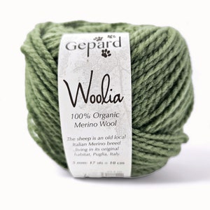 GEPARD WOOLIA sustainable merino wool knitting yarn 50 grams 133 meters DK Light worsted weight yarn