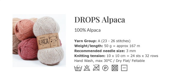 100% Baby Alpaca Yarn - NATURAL