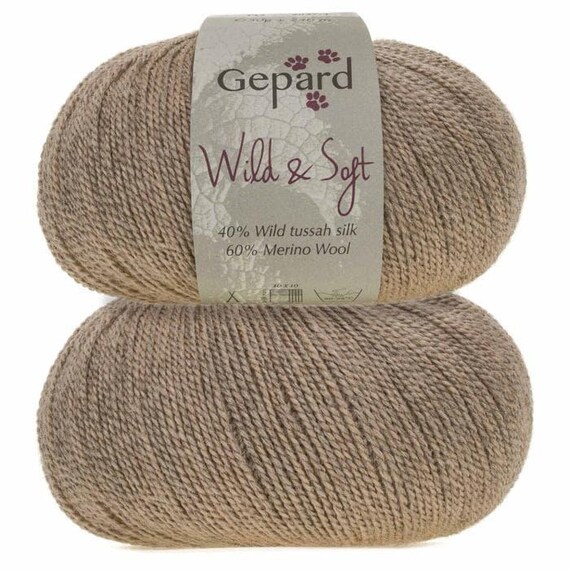Gepard Garn WILD & SOFT Yarn – Tussah Silk Merino Wool Blend
