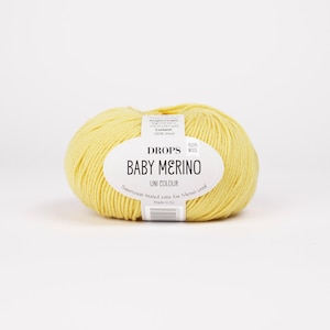 Superwash Merino Wool Drops BABY MERINO Fingering Weight Yarn 50g 191 Yards image 12