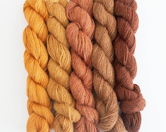 Set of 5 BABYALPACA 10/2 by BC Garn, Mini SET of 5 colors 25 grams and 125 meters each (whole set weight 125 g = 625 m / 683 yards)