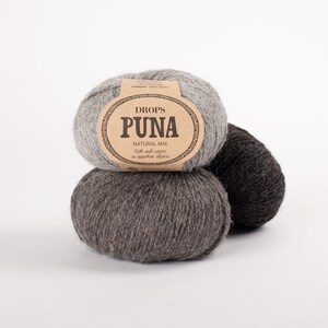 DROPS Puna Alpaca Yarn, DK Worsted, Superfine Alpaca Fiber - 50g 120 Yards image 10