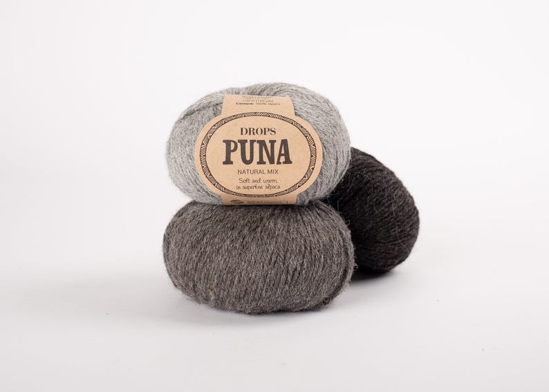 DROPS Puna Alpaca Yarn, DK Worsted, Superfine Alpaca Fiber - 50g 120 Yards image 10