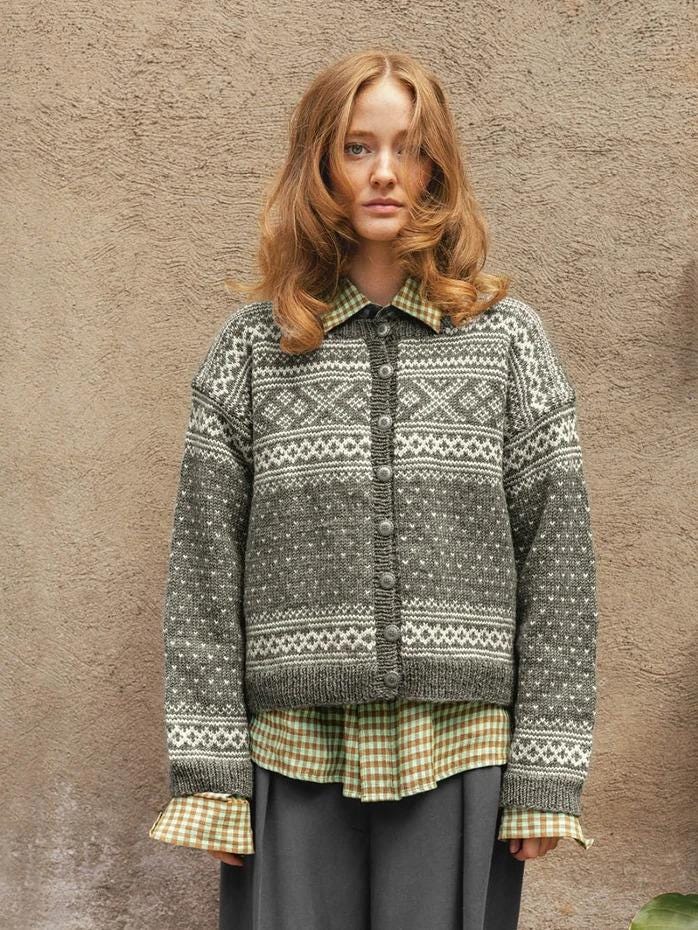 SETESDAL Women's Sweater Knitting Pattern: Sandnes Garn 2510
