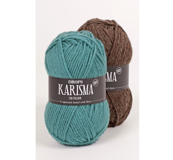 Superwash wool DK weight yarn DROPS KARISMA Etsy