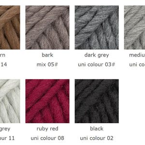 Super bulky yarn - DROPS Polaris - Yarn for felting - Bulky wool yarn - Super chunky yarn - Chunky wool yarn - Big yarn for blankets - Thick image 4